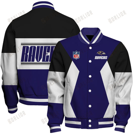 Baltimore Ravens Unique Design Unisex Varsity Jacket AZBTVJK000264