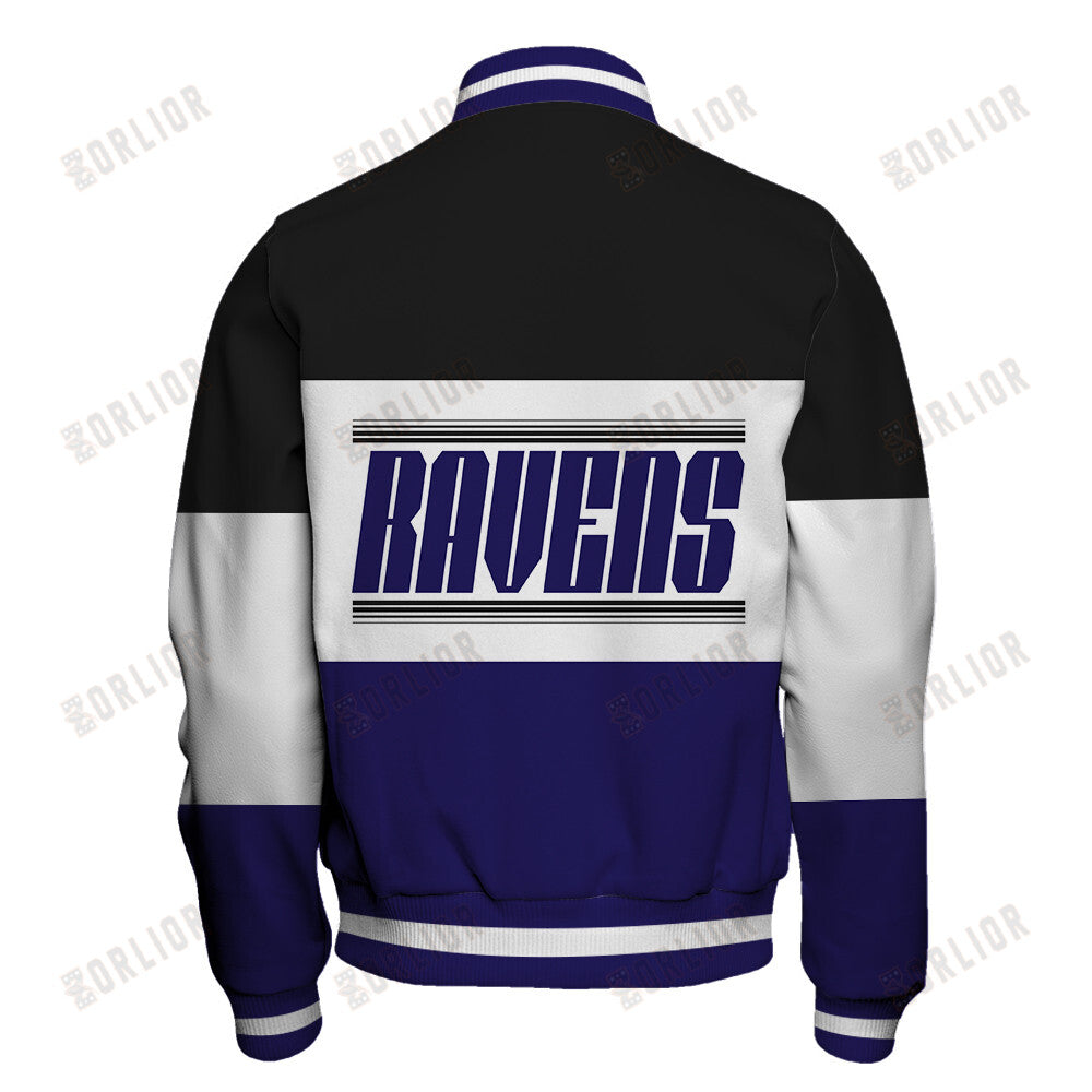 Baltimore Ravens Unique Design Unisex Varsity Jacket AZBTVJK000264