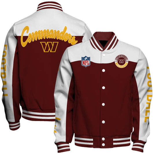 Washington Commanders Unisex Athletic Legacy Varsity Jacket AZBTVJK000170