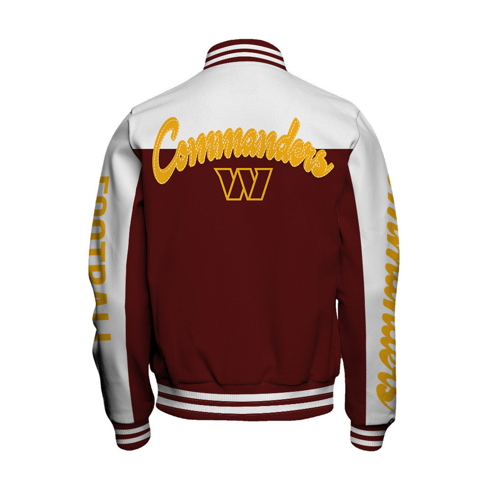 Washington Commanders Unisex Athletic Legacy Varsity Jacket AZBTVJK000170