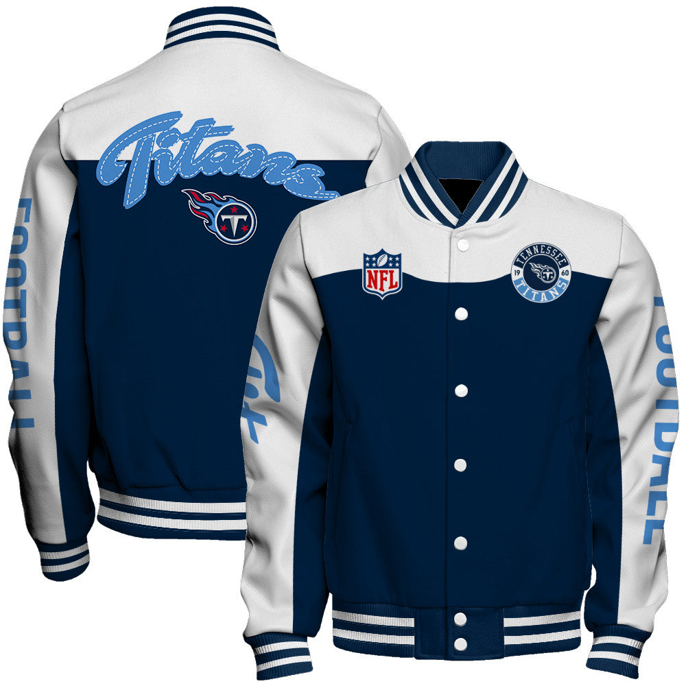 Tennessee Titans Unisex Athletic Legacy Varsity Jacket AZBTVJK000171