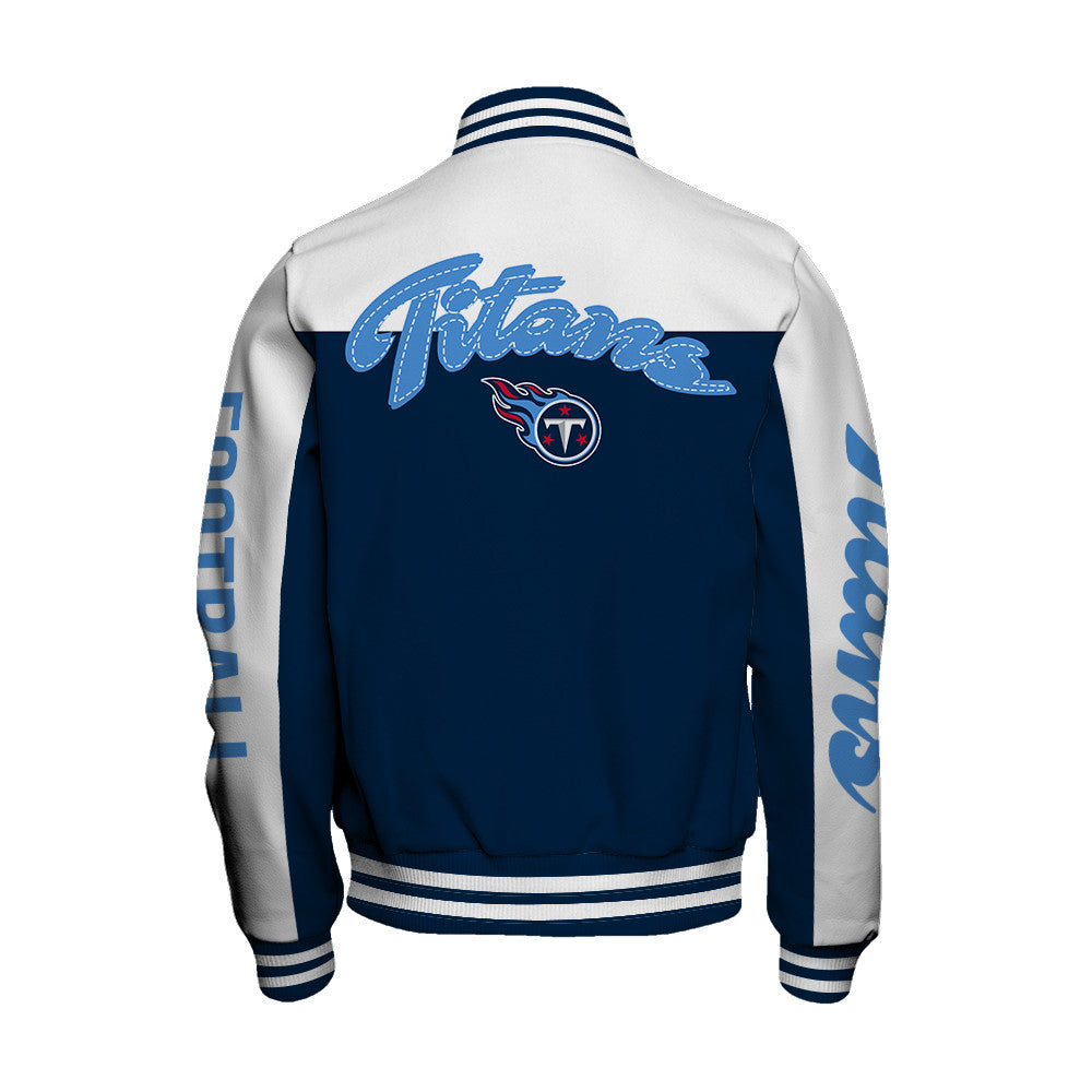 Tennessee Titans Unisex Athletic Legacy Varsity Jacket AZBTVJK000171