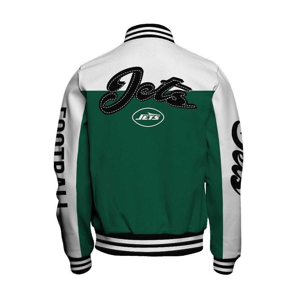 New York Jets Unisex Athletic Legacy Varsity Jacket AZBTVJK000177
