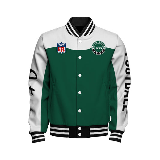 New York Jets Unisex Athletic Legacy Varsity Jacket AZBTVJK000177