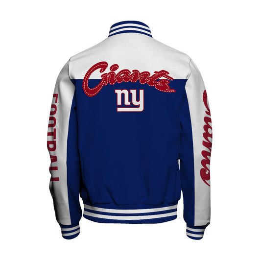 New York Giants Unisex Athletic Legacy Varsity Jacket AZBTVJK000178