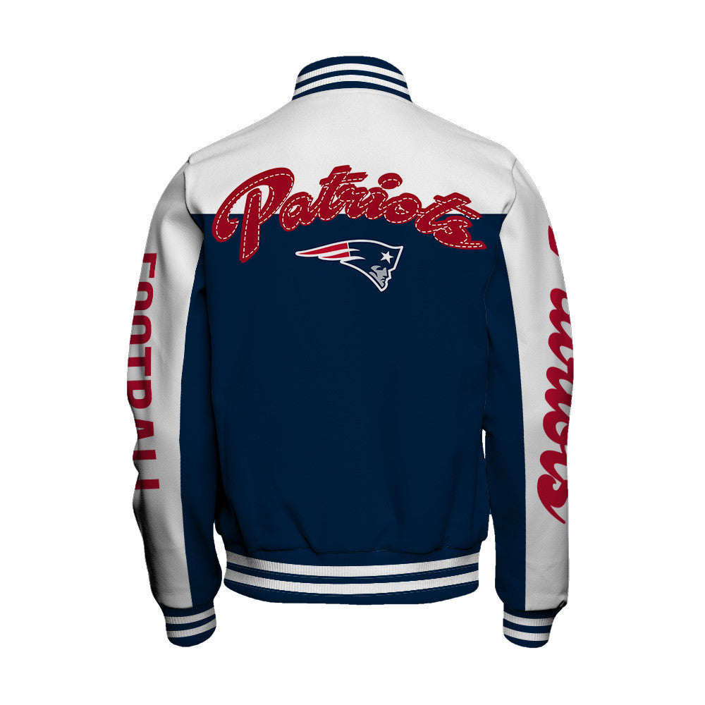 New England Patriots Unisex Athletic Legacy Varsity Jacket AZBTVJK000180