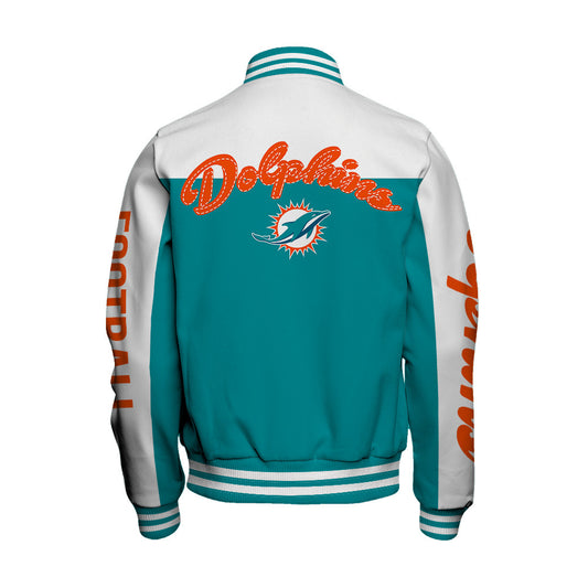Miami Dolphins Unisex Athletic Legacy Varsity Jacket AZBTVJK000182