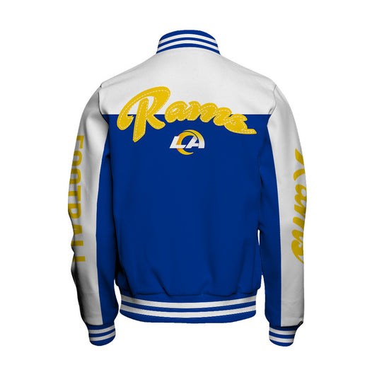 Los Angeles Rams Unisex Athletic Legacy Varsity Jacket AZBTVJK000183