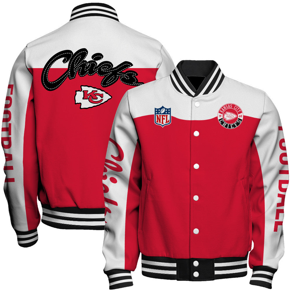 Kansas City Chiefs Unisex Athletic Legacy Varsity Jacket AZBTVJK000186