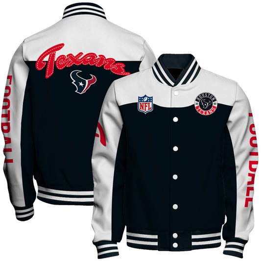 Houston Texans Unisex Athletic Legacy Varsity Jacket AZBTVJK000189