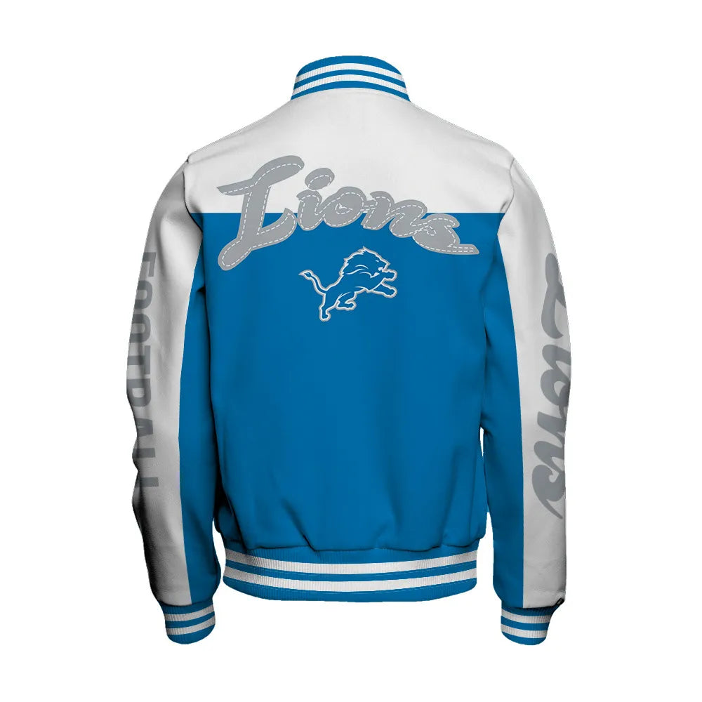 Detroit Lions Unisex Athletic Legacy Varsity Jacket AZBTVJK000191