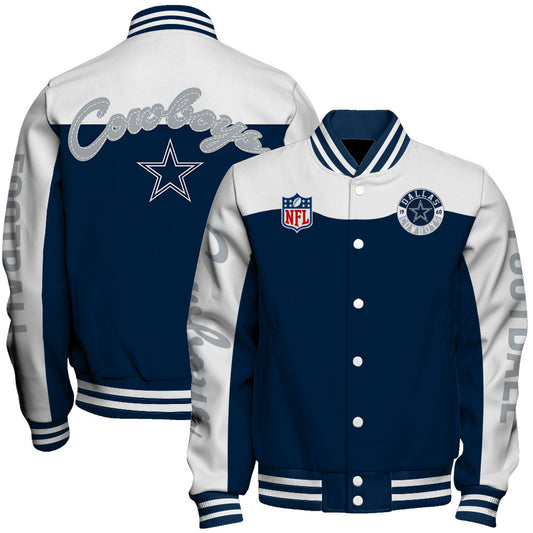 Dallas Cowboys Unisex Athletic Legacy Varsity Jacket AZBTVJK000193