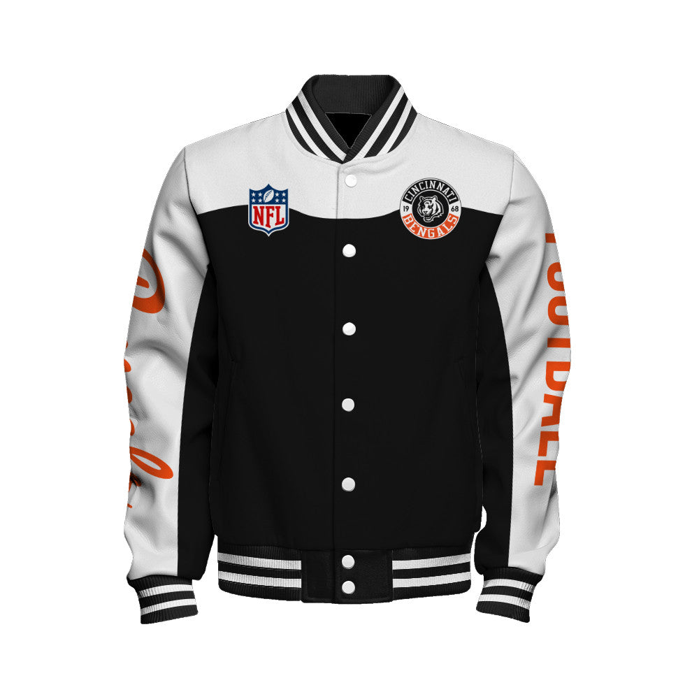 Cincinnati Bengals Unisex Athletic Legacy Varsity Jacket AZBTVJK000195