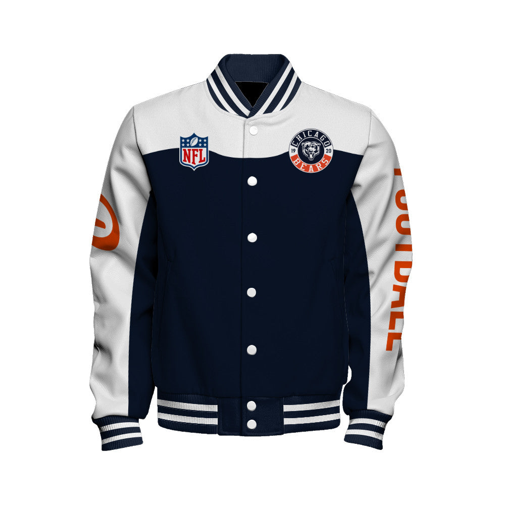 Chicago Bears Unisex Athletic Legacy Varsity Jacket AZBTVJK000196