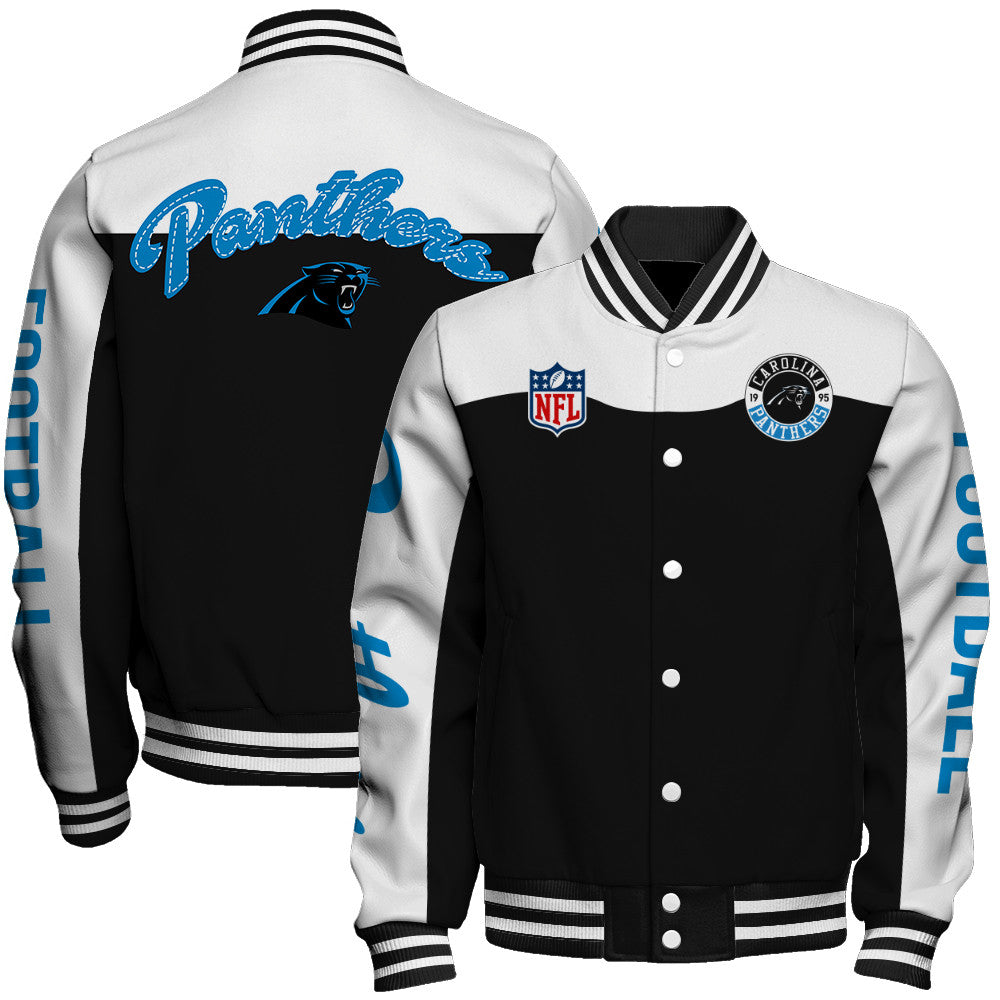 Carolina Panthers Unisex Athletic Legacy Varsity Jacket AZBTVJK000197