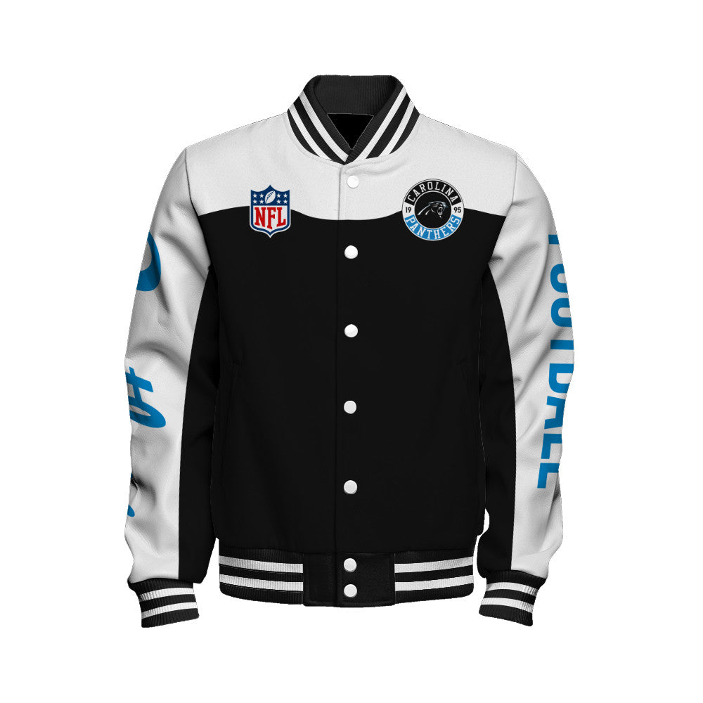 Carolina Panthers Unisex Athletic Legacy Varsity Jacket AZBTVJK000197