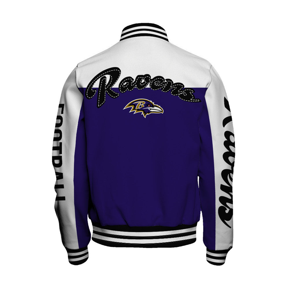 Baltimore Ravens Unisex Athletic Legacy Varsity Jacket AZBTVJK000199