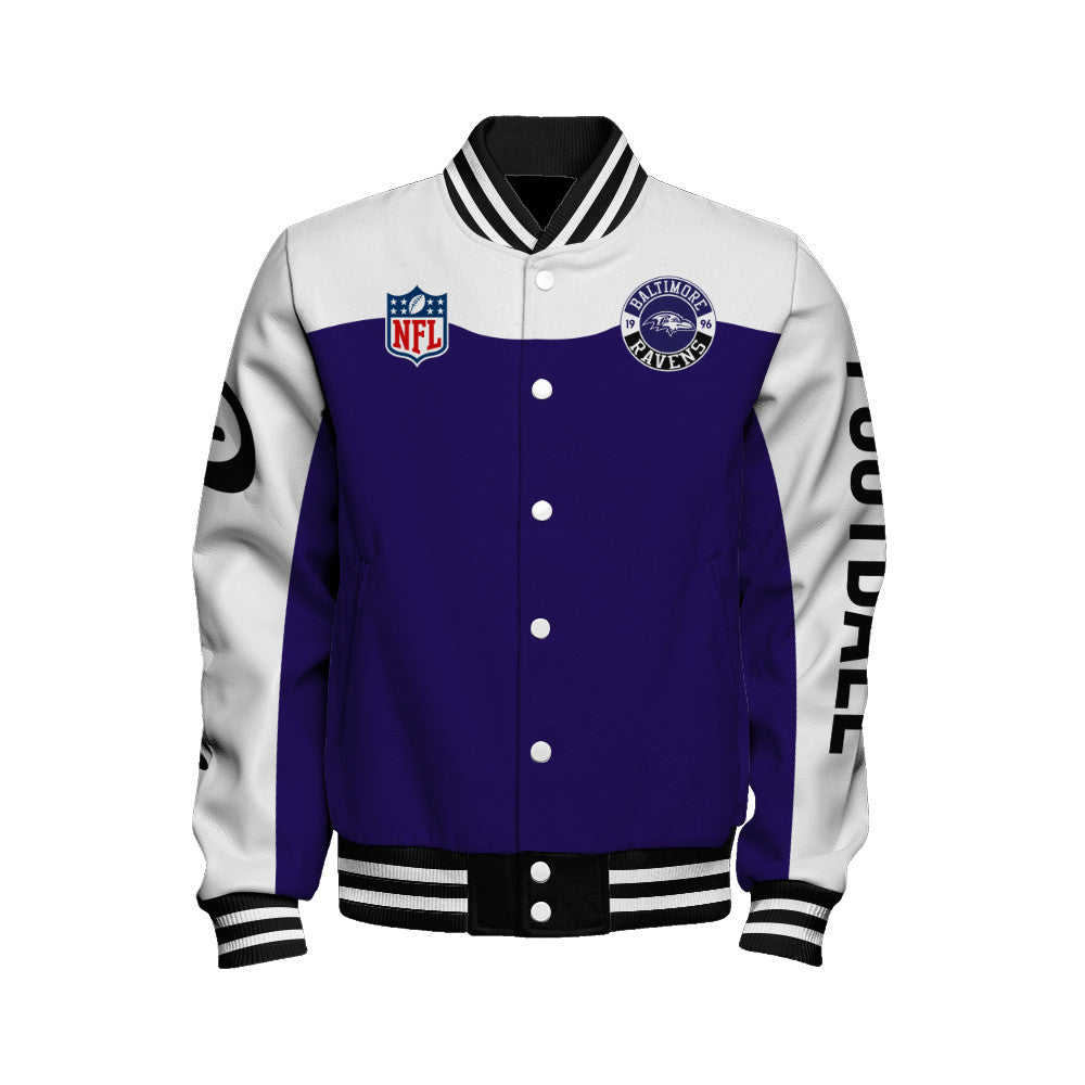 Baltimore Ravens Unisex Athletic Legacy Varsity Jacket AZBTVJK000199