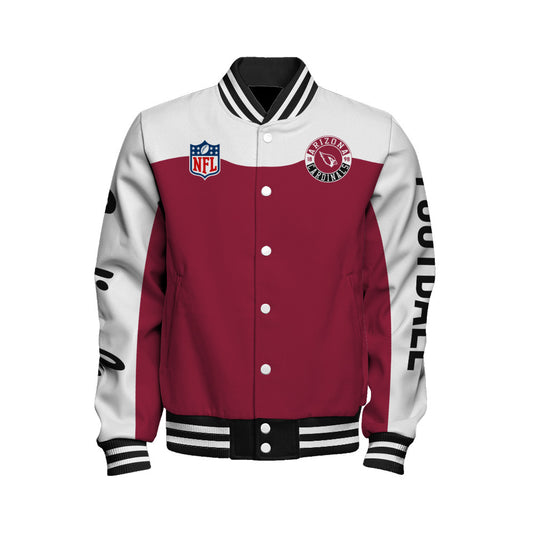 Arizona Cardinals Unisex Athletic Legacy Varsity Jacket AZBTVJK000201