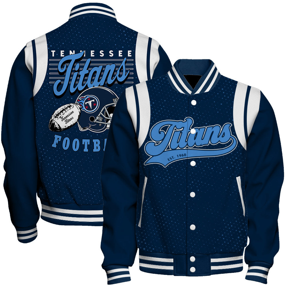 Tennessee Titans Unisex Athletic Legacy Varsity Jacket AZBTVJK000208