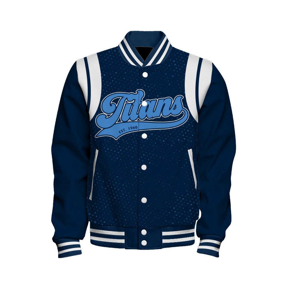 Tennessee Titans Unisex Athletic Legacy Varsity Jacket AZBTVJK000208
