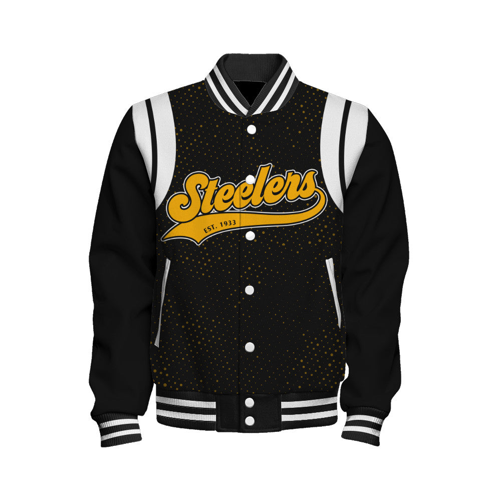 Pittsburgh Steelers Unisex Athletic Legacy Varsity Jacket AZBTVJK000212