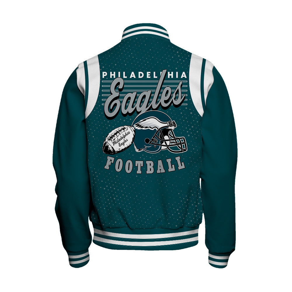 Philadelphia Eagles Unisex Athletic Legacy Varsity Jacket AZBTVJK000213