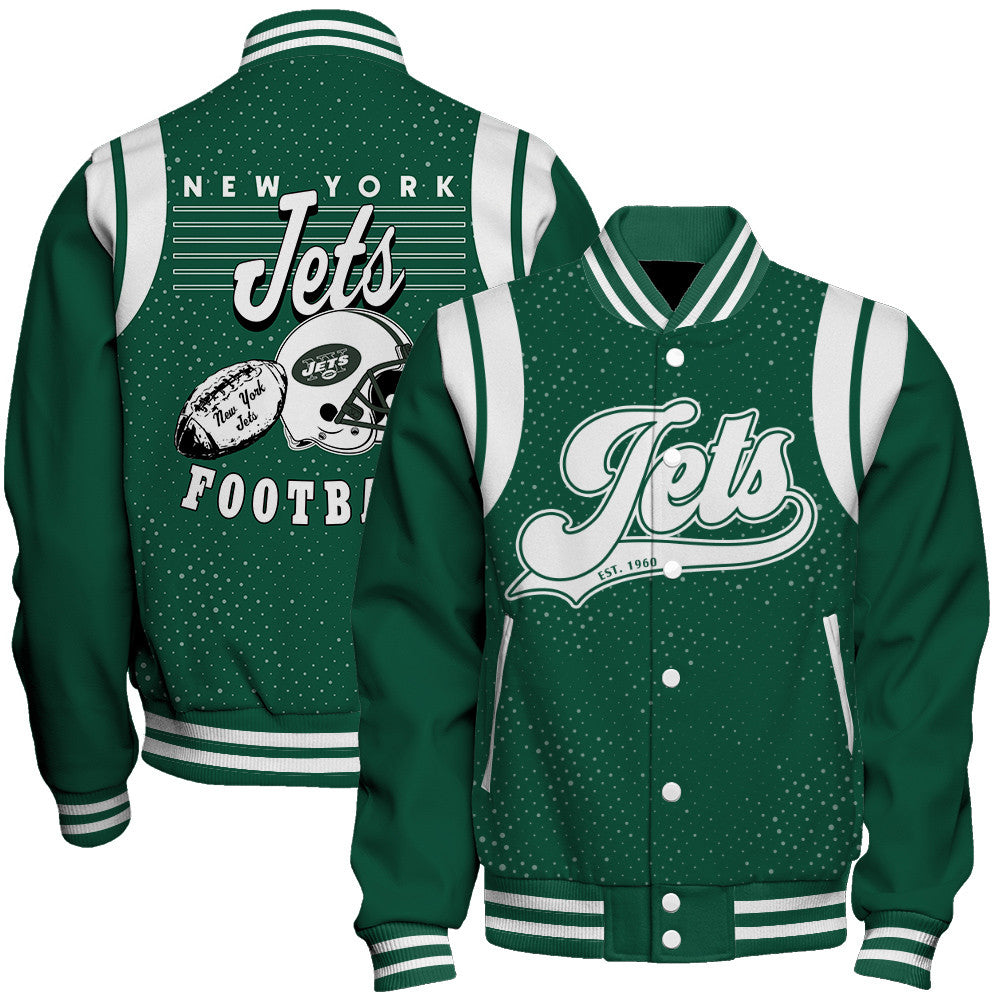 New York Jets Unisex Athletic Legacy Varsity Jacket AZBTVJK000214