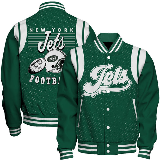 New York Jets Unisex Athletic Legacy Varsity Jacket AZBTVJK000214