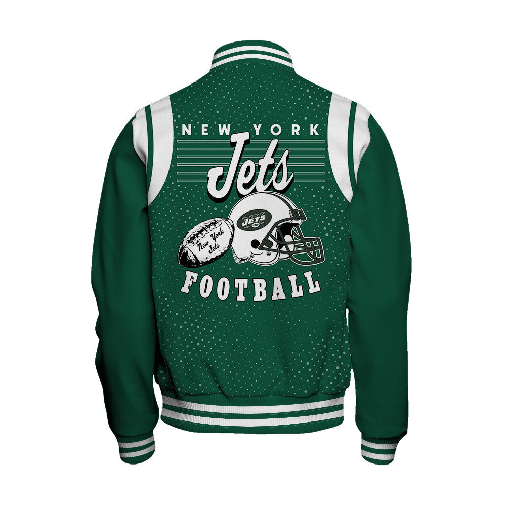 New York Jets Unisex Athletic Legacy Varsity Jacket AZBTVJK000214