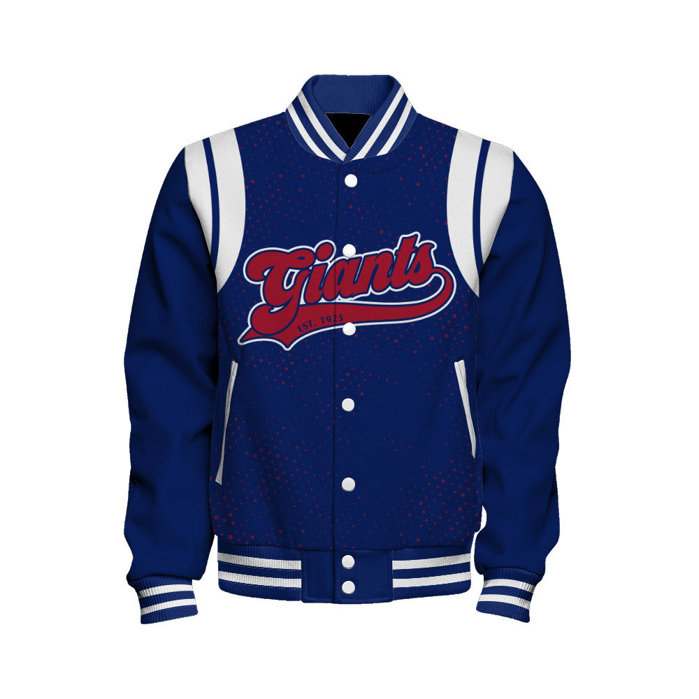 New York Giants Unisex Athletic Legacy Varsity Jacket AZBTVJK000215