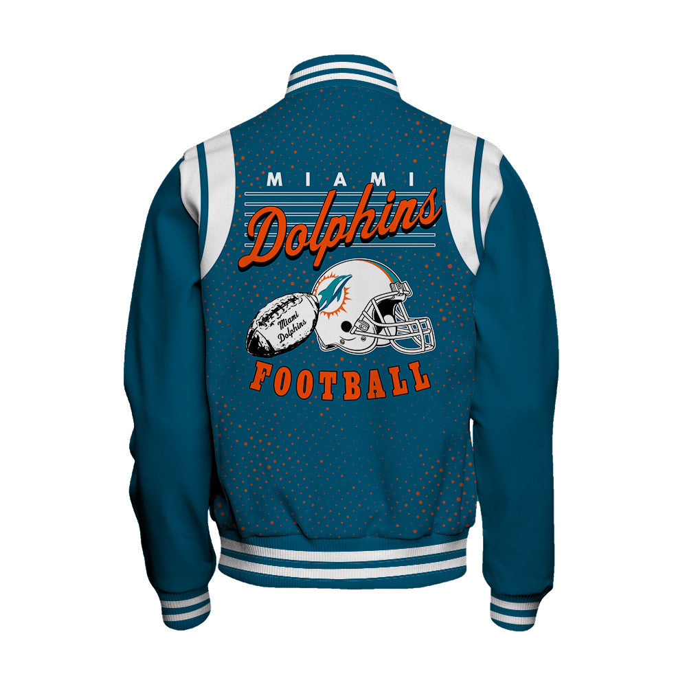 Miami Dolphins Unisex Athletic Legacy Varsity Jacket AZBTVJK000219