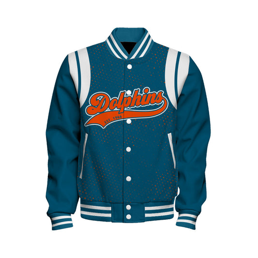 Miami Dolphins Unisex Athletic Legacy Varsity Jacket AZBTVJK000219