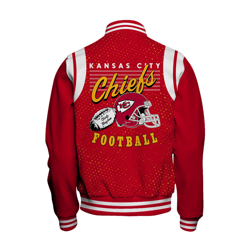 Kansas City Chiefs Unisex Athletic Legacy Varsity Jacket AZBTVJK000223