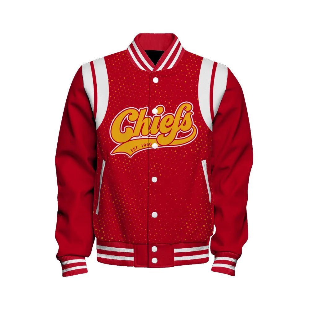 Kansas City Chiefs Unisex Athletic Legacy Varsity Jacket AZBTVJK000223