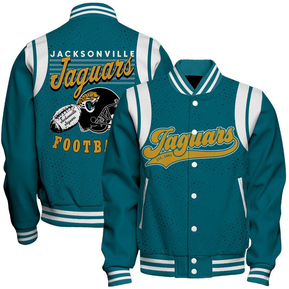 Jacksonville Jaguars Unisex Athletic Legacy Varsity Jacket AZBTVJK000224