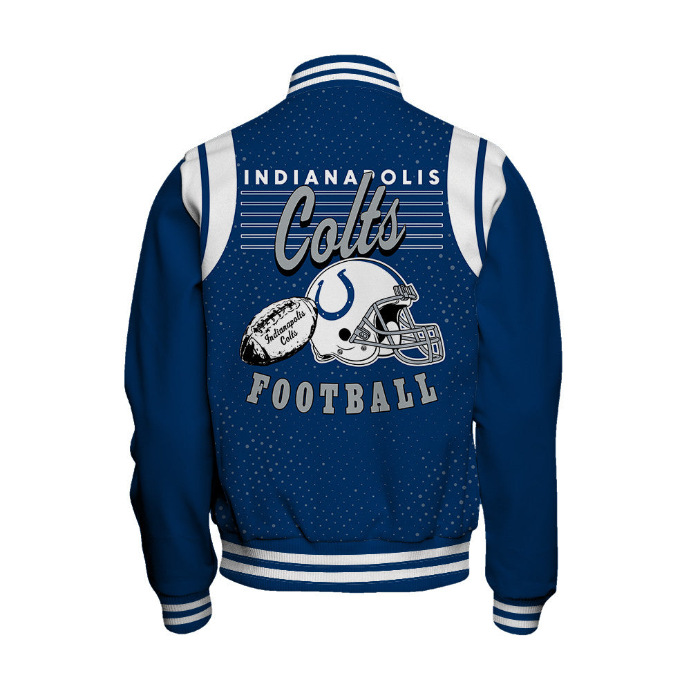 Indianapolis Colts Unisex Athletic Legacy Varsity Jacket AZBTVJK000225