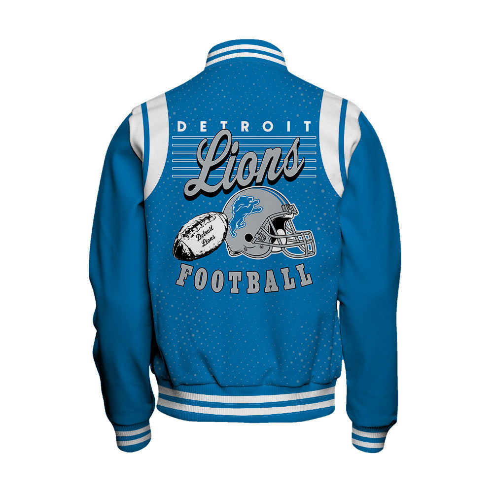 Detroit Lions Unisex Athletic Legacy Varsity Jacket AZBTVJK000228