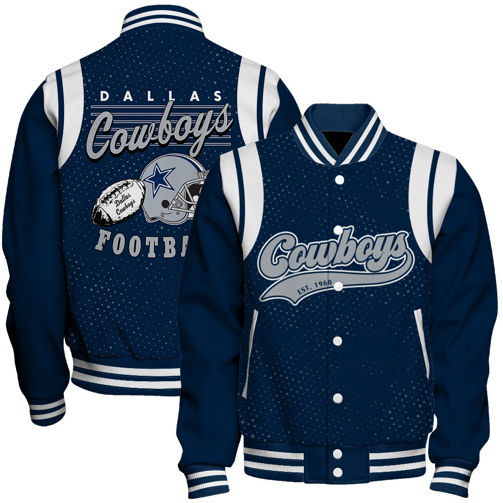 Dallas Cowboys Unisex Athletic Legacy Varsity Jacket AZBTVJK000230