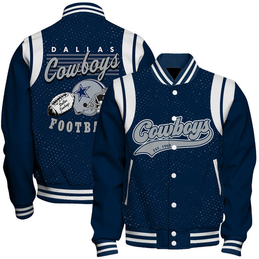 Dallas Cowboys Unisex Athletic Legacy Varsity Jacket AZBTVJK000230
