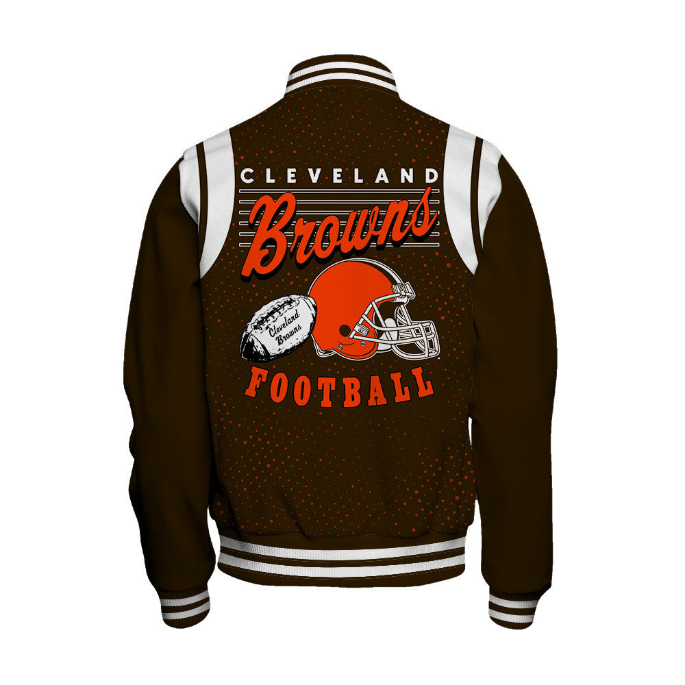 Cleveland Browns Unisex Athletic Legacy Varsity Jacket AZBTVJK000231