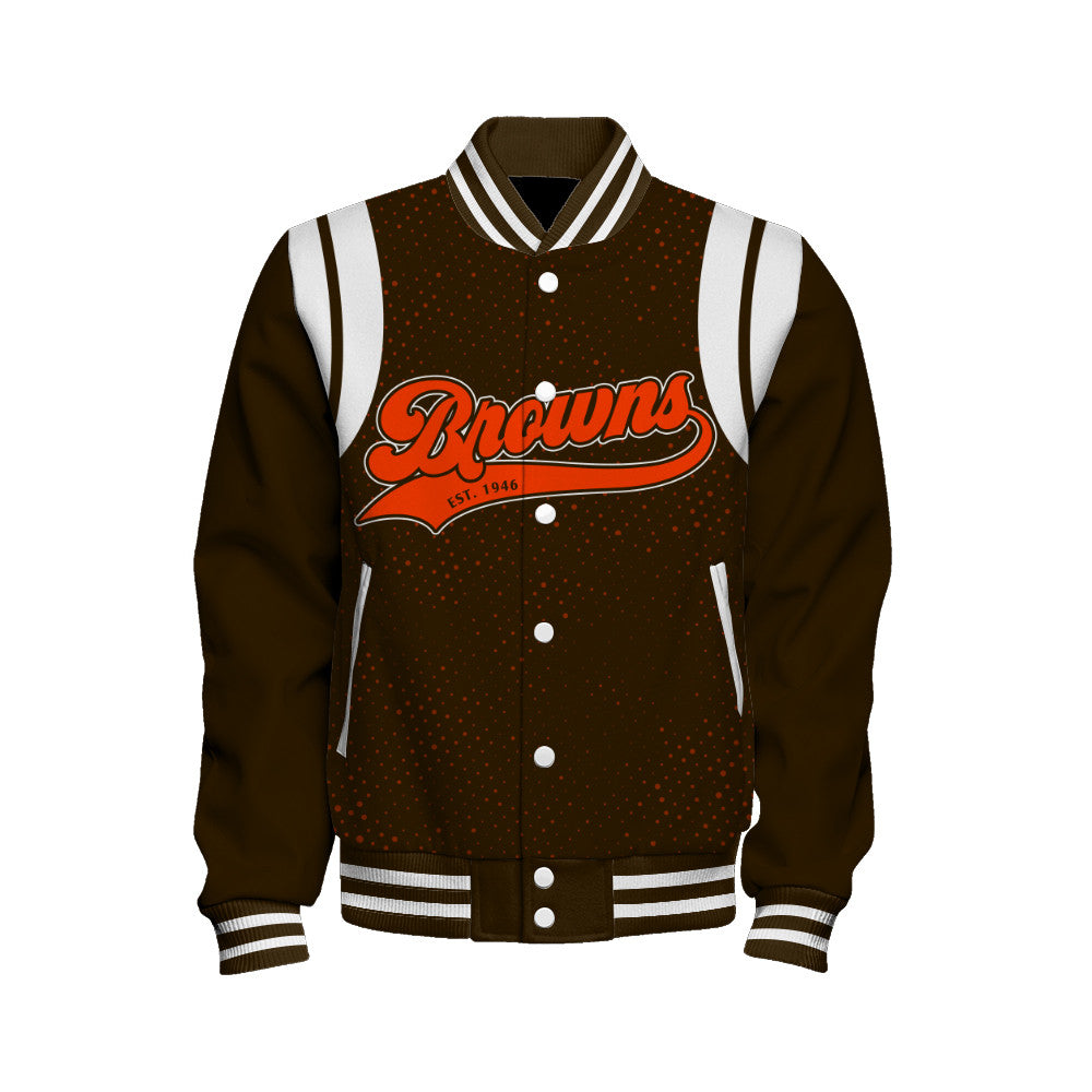 Cleveland Browns Unisex Athletic Legacy Varsity Jacket AZBTVJK000231