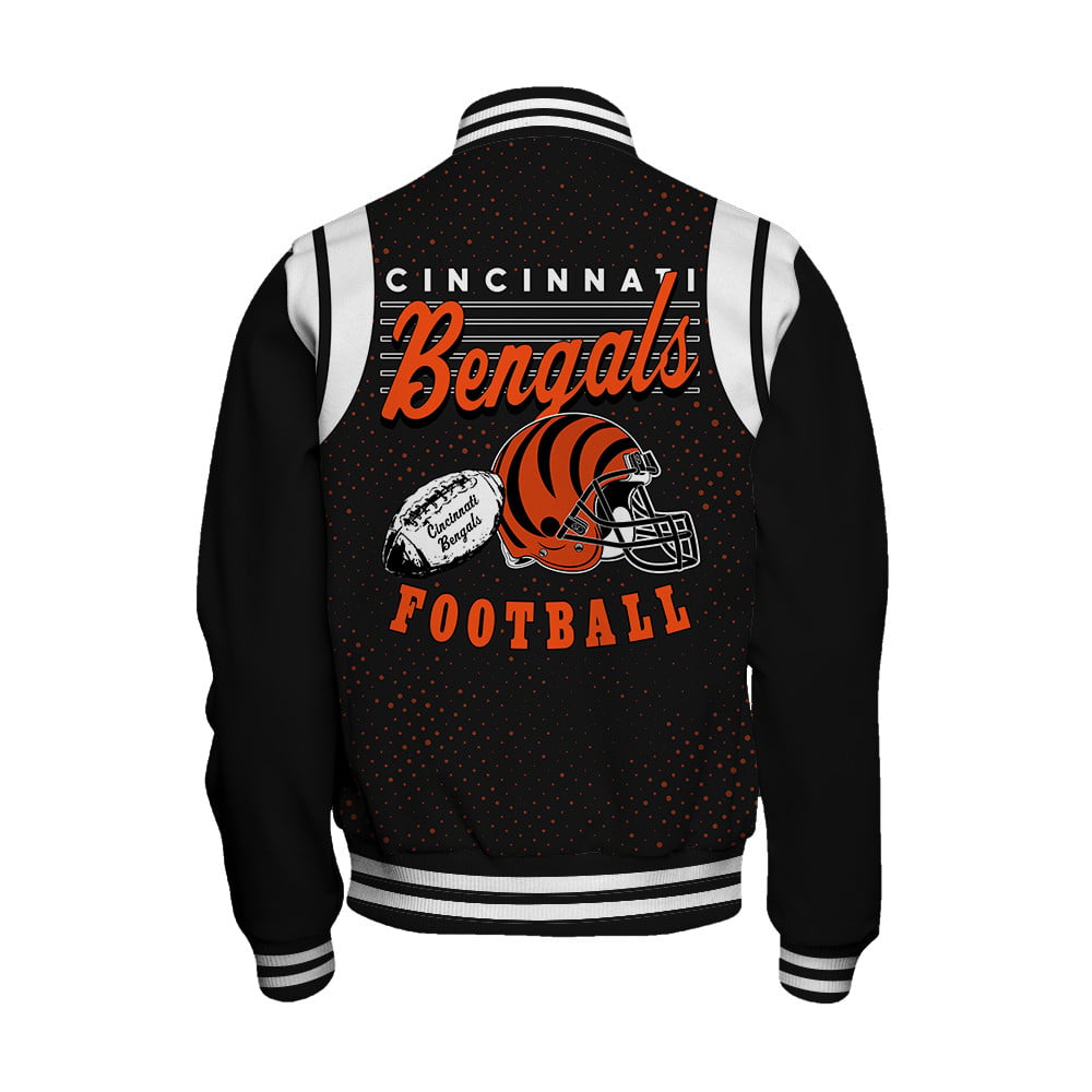 Cincinnati Bengals Unisex Athletic Legacy Varsity Jacket AZBTVJK000232