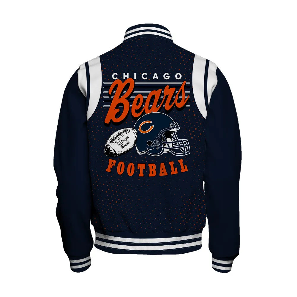 Chicago Bears Unisex Athletic Legacy Varsity Jacket AZBTVJK000233