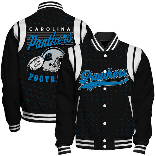 Carolina Panthers Unisex Athletic Legacy Varsity Jacket AZBTVJK000202