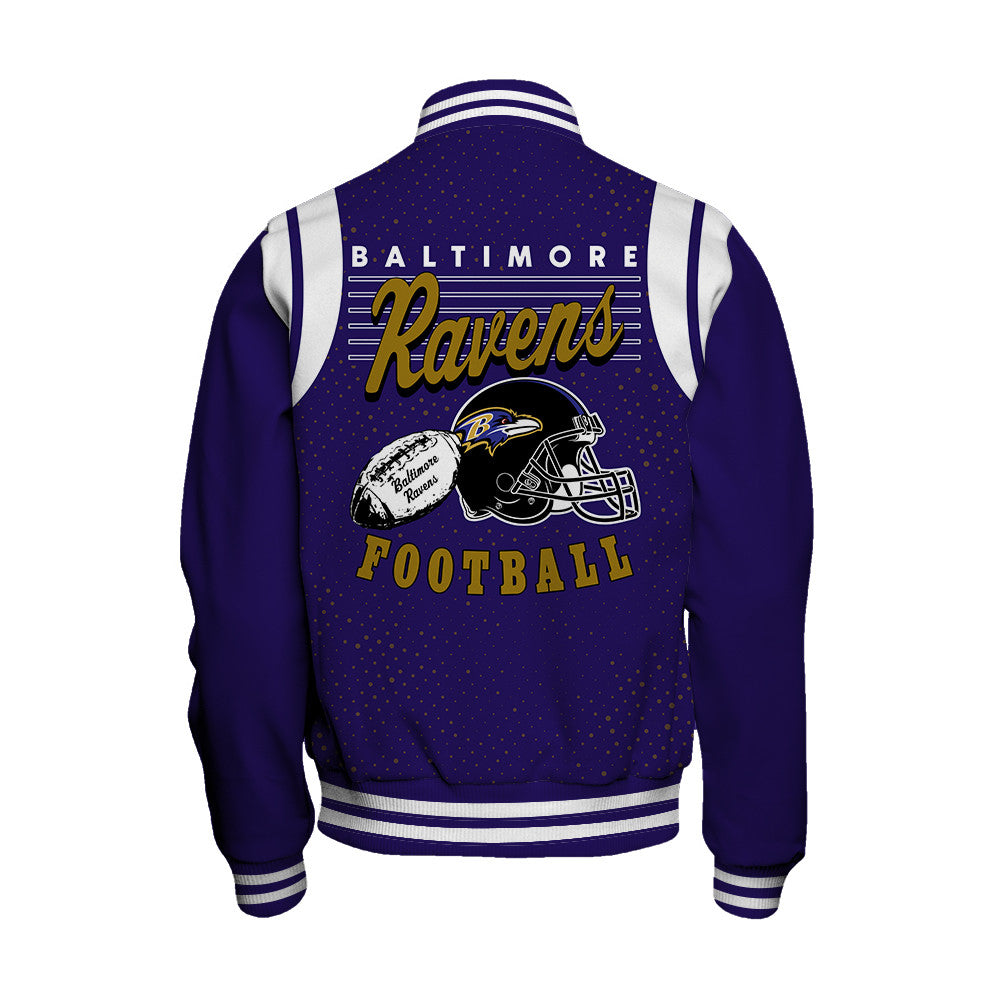 Baltimore Ravens Unisex Athletic Legacy Varsity Jacket AZBTVJK000204