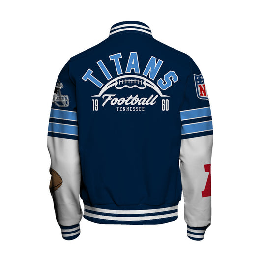 Tennessee Titans Unisex Ultimate Game Day Varsity Jacket AZBTVJK000045