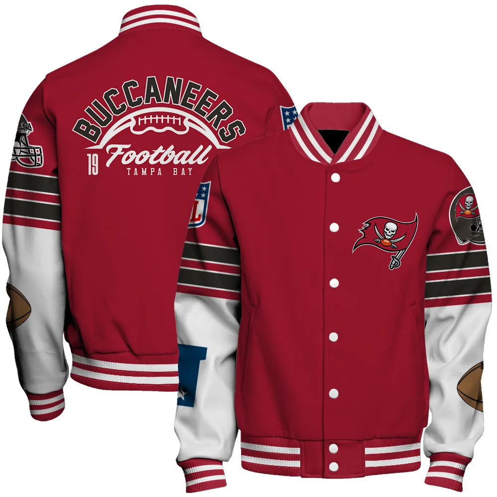 Tampa Bay Buccaneers Unisex Ultimate Game Day Varsity Jacket AZBTVJK000046