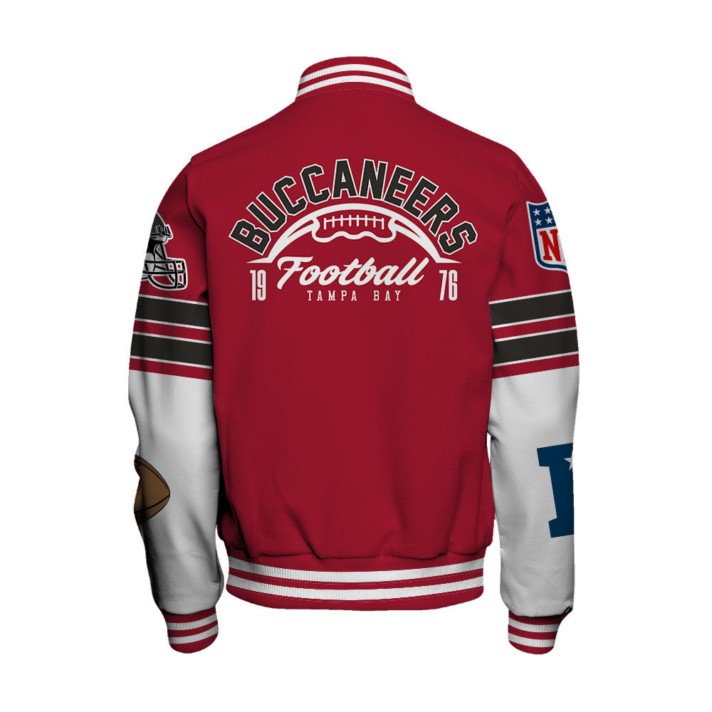 Tampa Bay Buccaneers Unisex Ultimate Game Day Varsity Jacket AZBTVJK000046