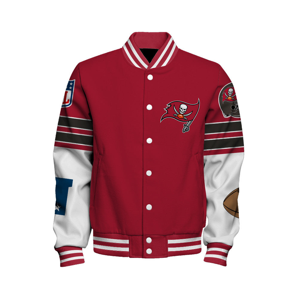 Tampa Bay Buccaneers Unisex Ultimate Game Day Varsity Jacket AZBTVJK000046